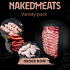 4x wagyu beef patties 2kg chicken wings 2kg chicken breast 1x rack pork ribs 4x scotch fillets 4x chorizo 6x chicken kebabs . You choice Marinade Honey Soy ,Satay,Mediterranean, BBQ ,Korean BBQ, Portugues Plus 1kg free Beef Sausages