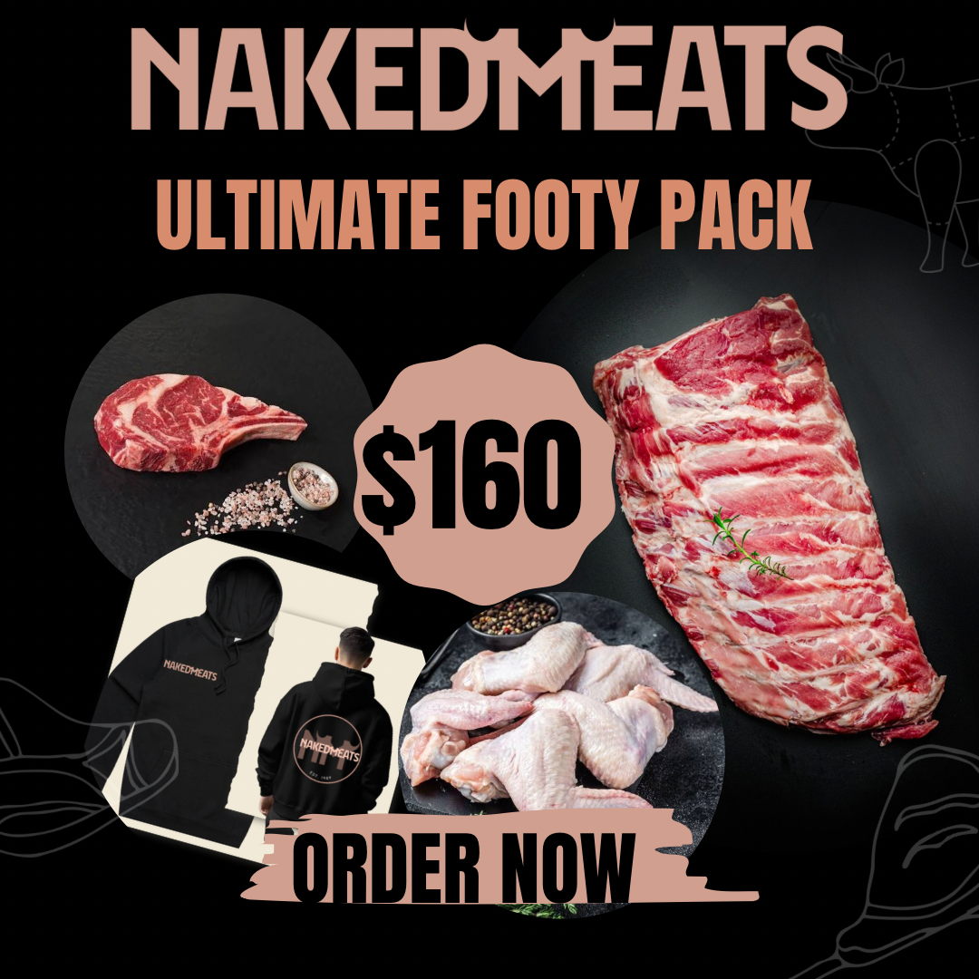 🏉🔥 ULTIMATE FOOTY PACK — $160! 🔥🏉
Footy finals are here, so we’ve put together the ULTIMATE feed! 🤤
🥩 2kg Thick Sausages
🍖 1 × USA Ribs
🥩 1 × Rib Eye
🍗 2kg Chicken Wings
🍖 1 × Lamb Shoulder
🧀 1 × Pack Cheese Kransky
ALL FOR $160!
🔥 PLUS —
