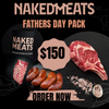 1.5kg Pork Rib
1kg MB4+Black Angus Rib Eye 
1kg rindless Bacon 
1 Pack Chorizo 
1kg Beef Sausages 
2kg Chicken Wings 
1x Naked Meats Stubbie Holder