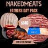 Father’s Day pack!

1kg MB2+ premium Rib Eye 
1kg rindless Bacon 
1 Dozen Eggs 
Chorizo 
Cape grim MB4+ Beef Ribs 
1kg Sausages 
2kg Wings 
1x Naked Meats Stubbie Holder